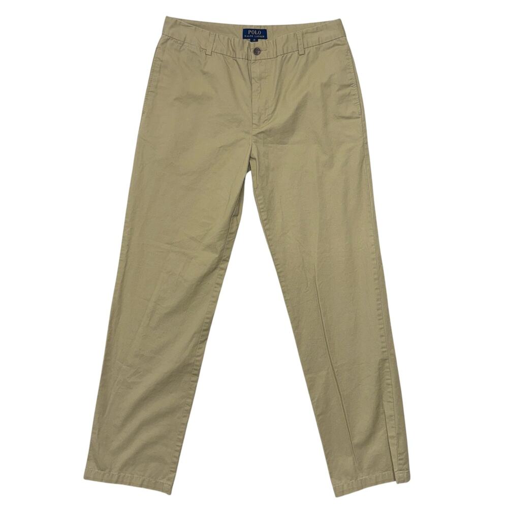 Polo Ralph Lauren Pants Boys 20 Brown Khaki Chino Straight Leg Pony Youth Kids